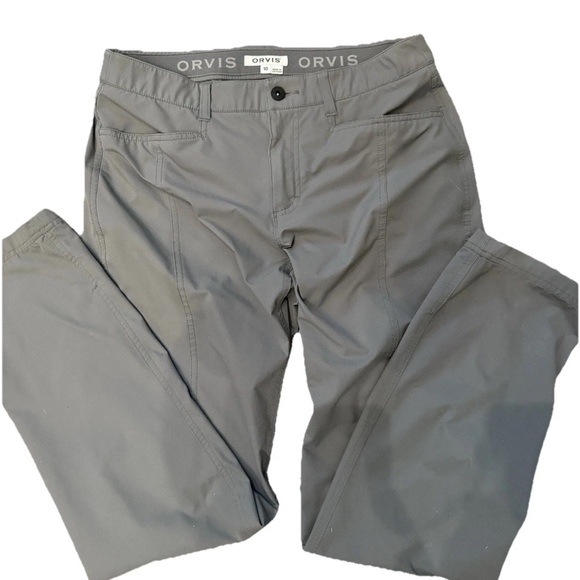 Orvis Pants - Orvis Outdoor Hiking Performance Pocket Long Pants Women Size 10 Grey/Green